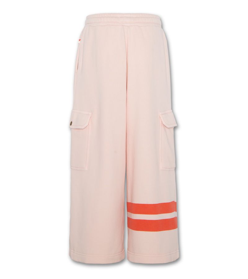 Wide Sweater Pants Pocket - Rose