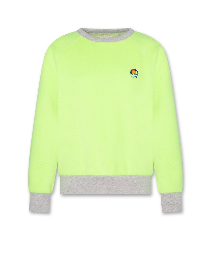 Luis Raglan C-neck Rainbow - Heather Grey