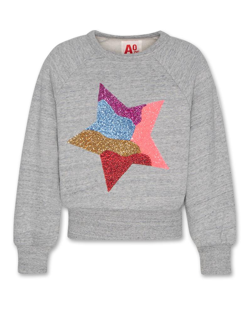 Girls - Sweaters - Aya Raglan Sweater Star - Oxford