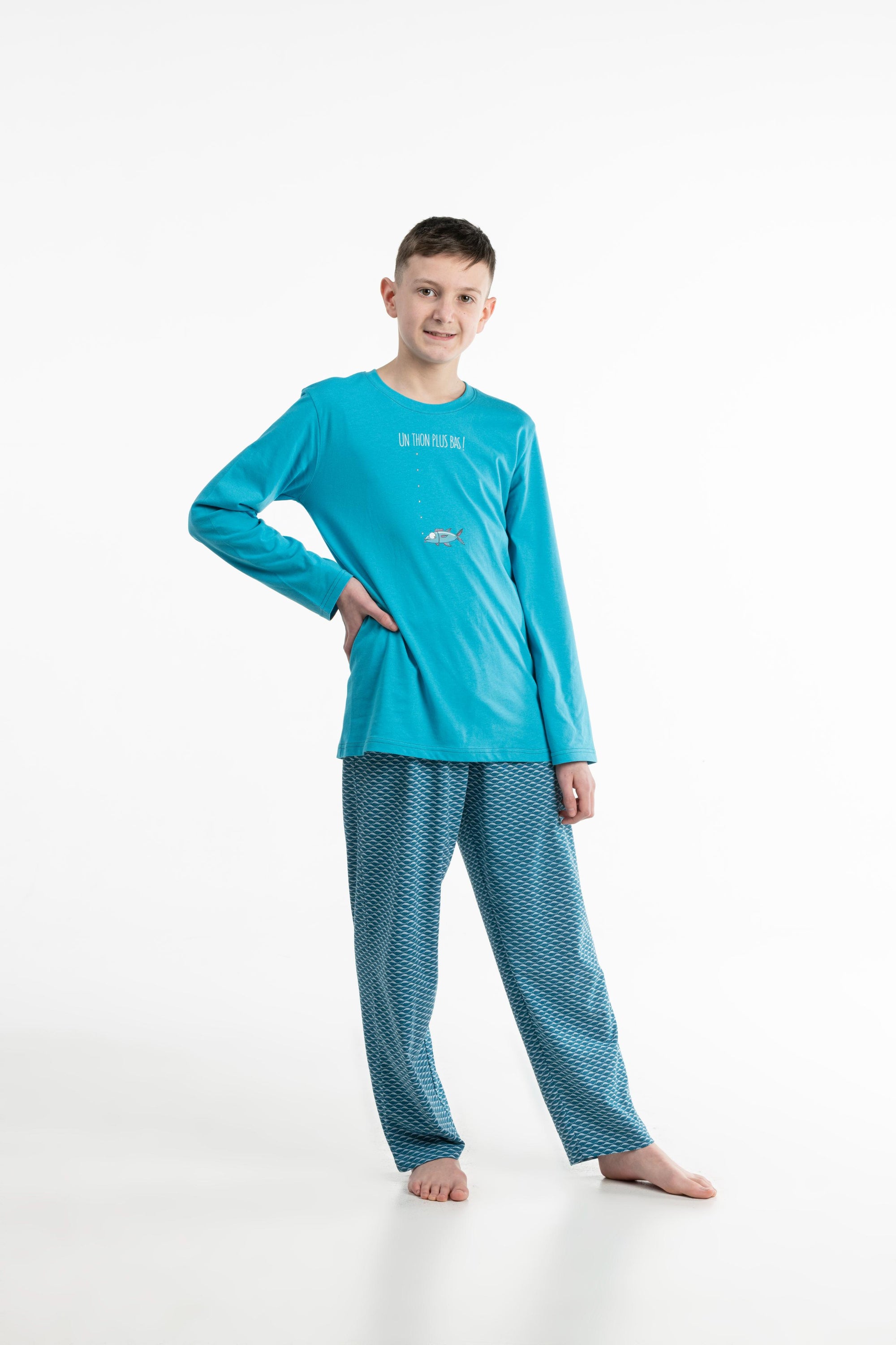 Lange Pyjama - Kid - Horizon Blauw