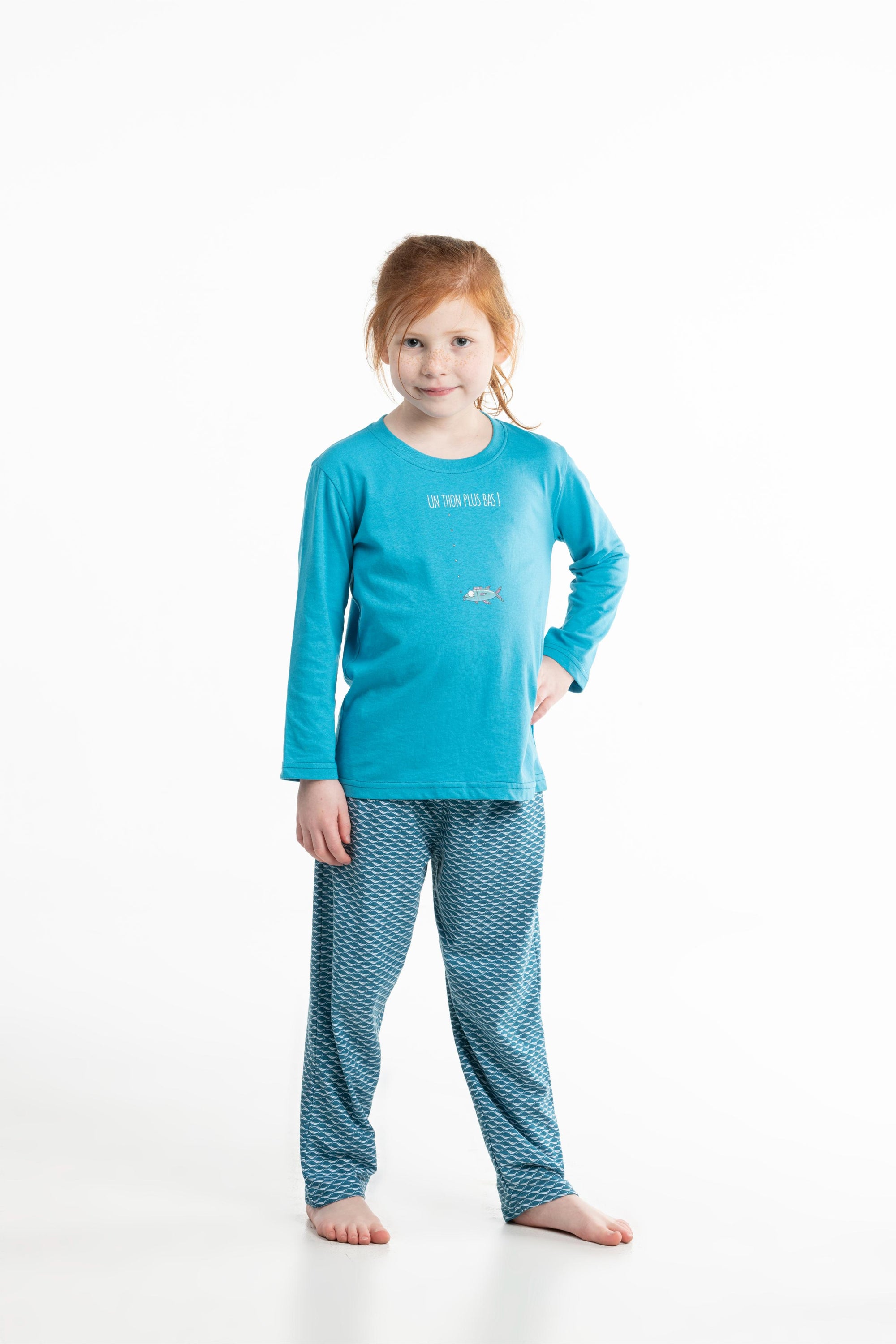 Lange Pyjama - Kid - Horizon Blauw