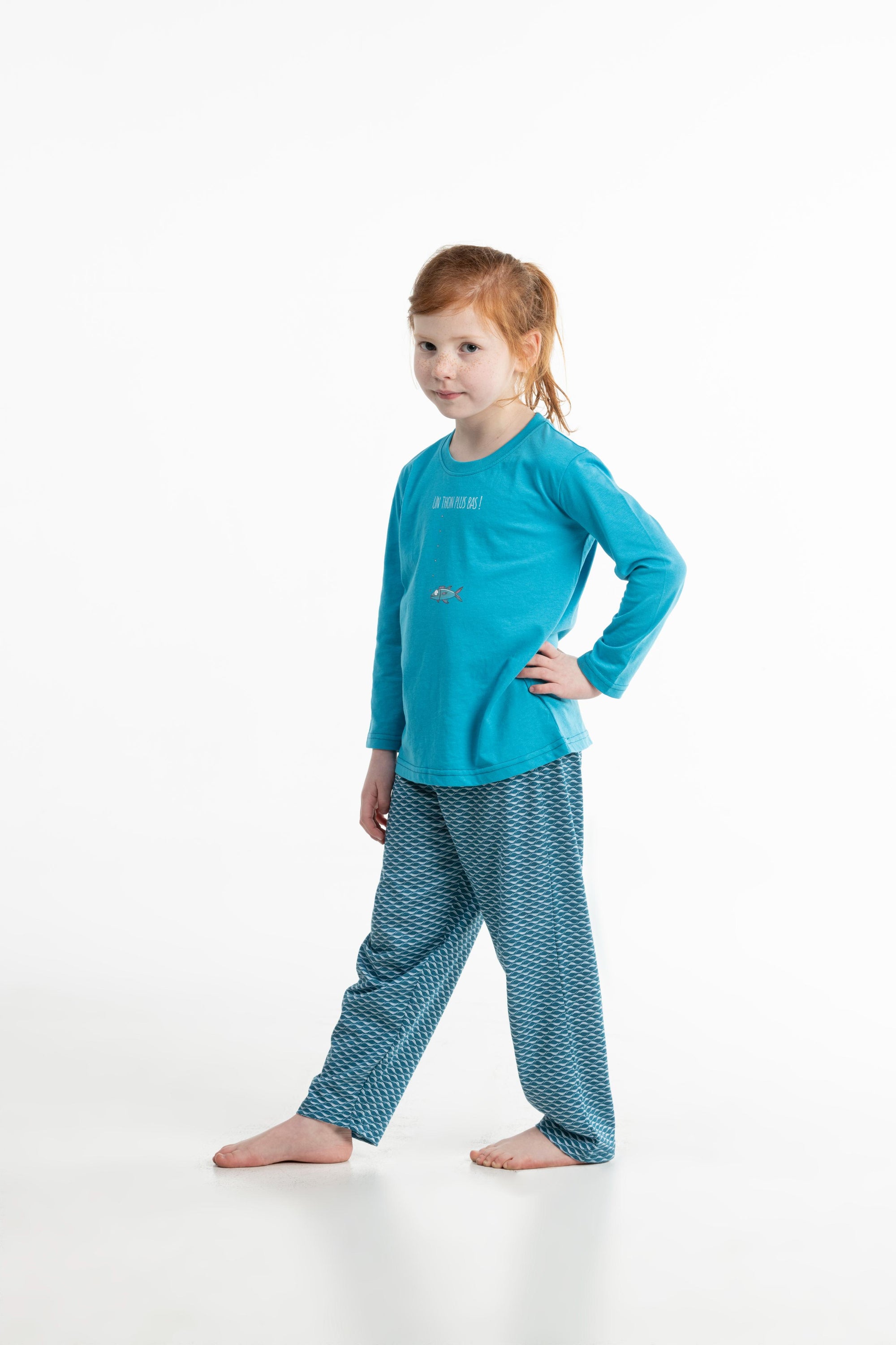 Lange Pyjama - Kid - Horizon Blauw