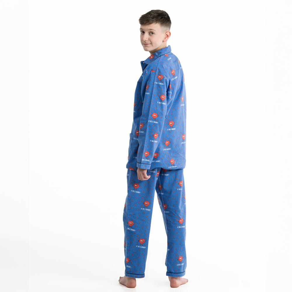 Lange Pyjama - Gemengd Kid - Bleu À Ligne