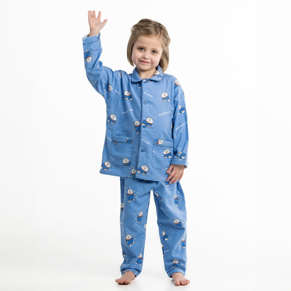 Lange Pyjama - Gemengd Kid - Vista Blue