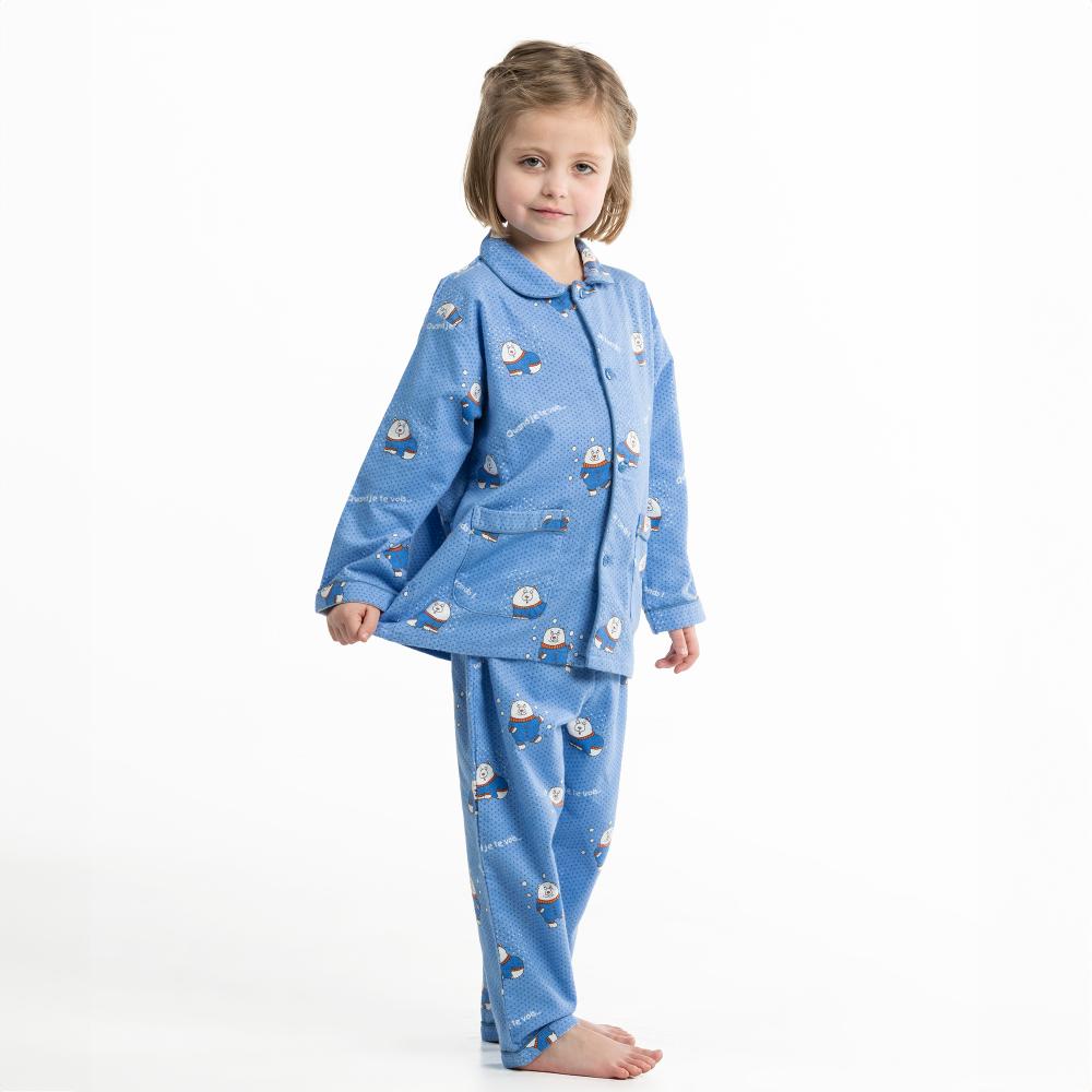 Lange Pyjama - Gemengd Kid - Vista Blue