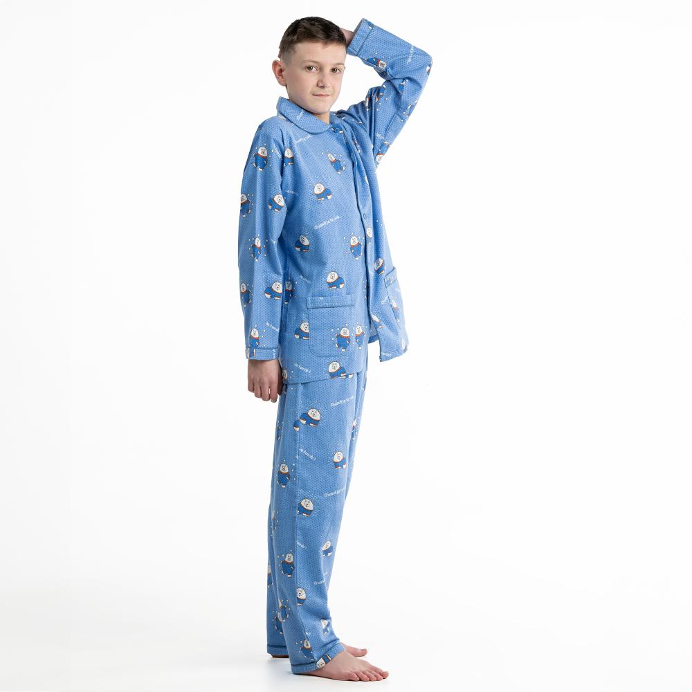 Lange Pyjama - Gemengd Kid - Vista Blue