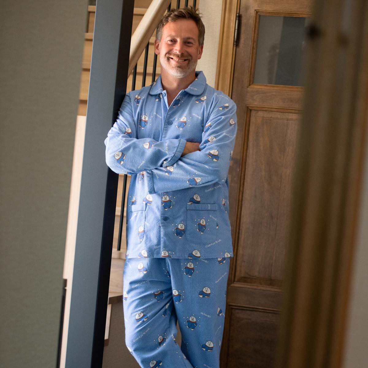 Lange Pyjama - Man - Vista Blue