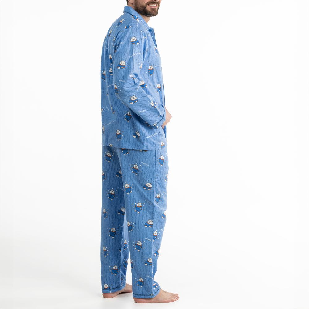 Lange Pyjama - Man - Vista Blue