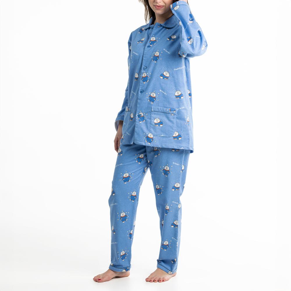 Lange Pyjama - Vrouwen - Vista Blue