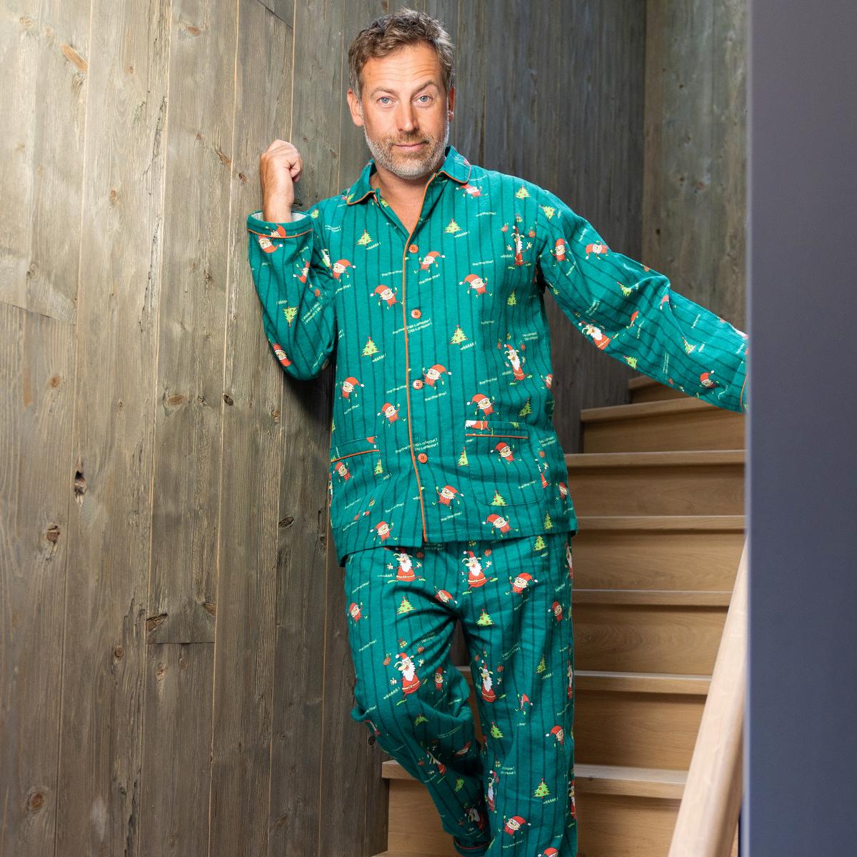 Lange Pyjama - Man - Vert Sapin