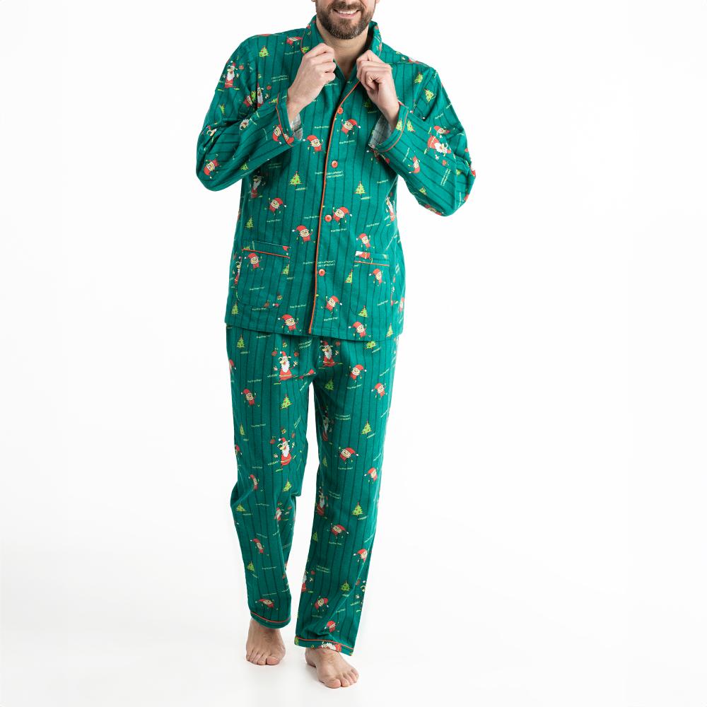 Lange Pyjama - Man - Vert Sapin