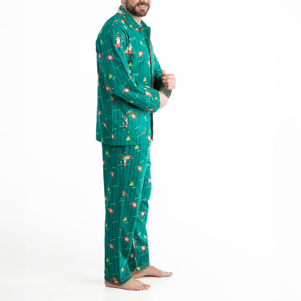 Lange Pyjama - Man - Vert Sapin