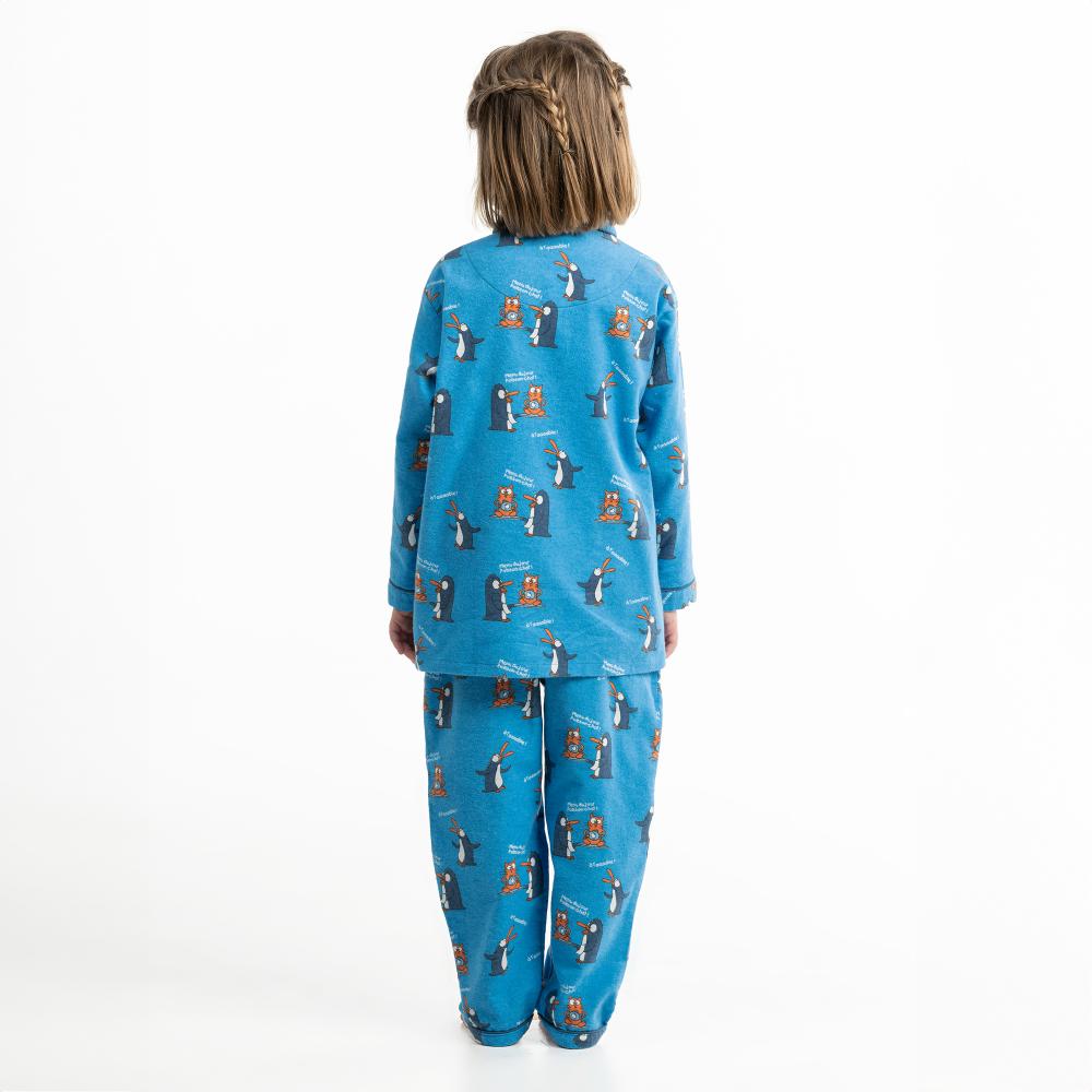 Lange Pyjama - Gemengd Kid - Bleu