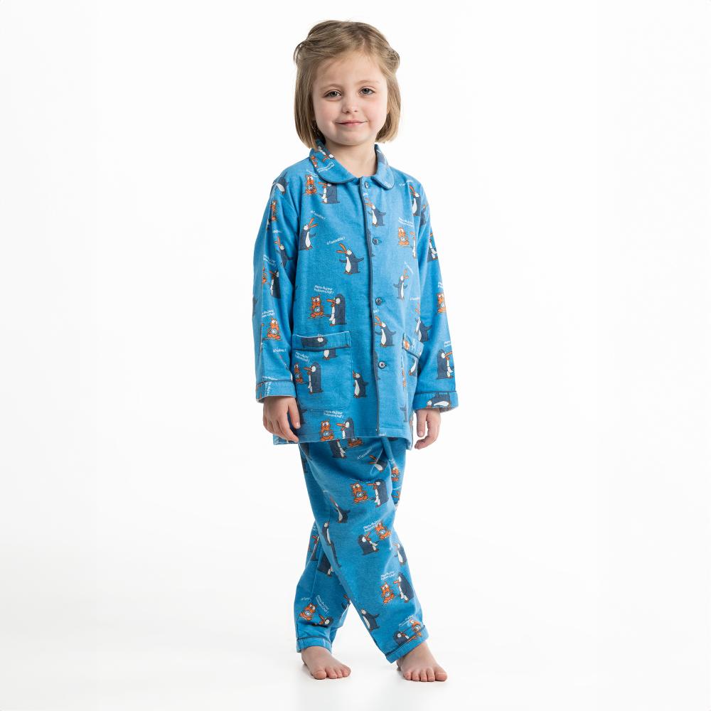 Lange Pyjama - Gemengd Kid - Bleu