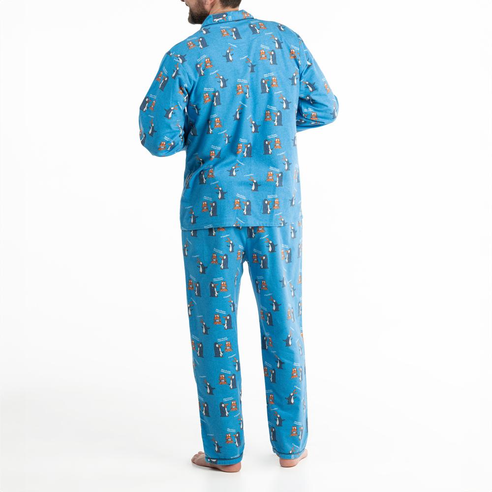 Lange Pyjama - Man - Bleu