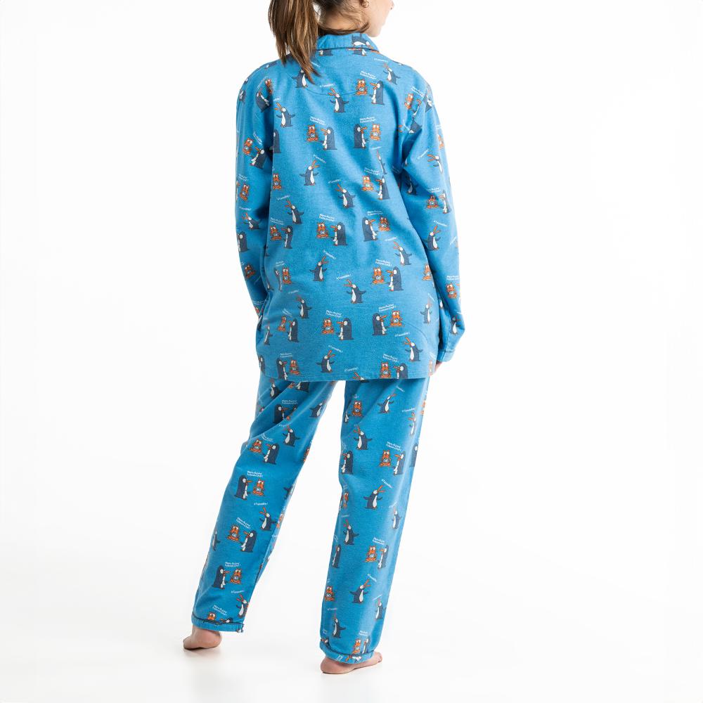 Lange Pyjama - Vrouwen - Bleu