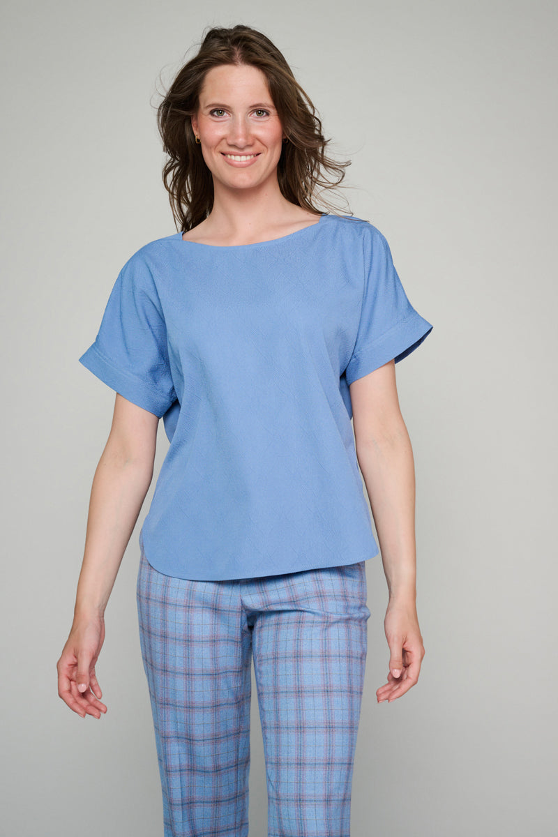 T-Shirt - Bleu - Blauw - TB12/191