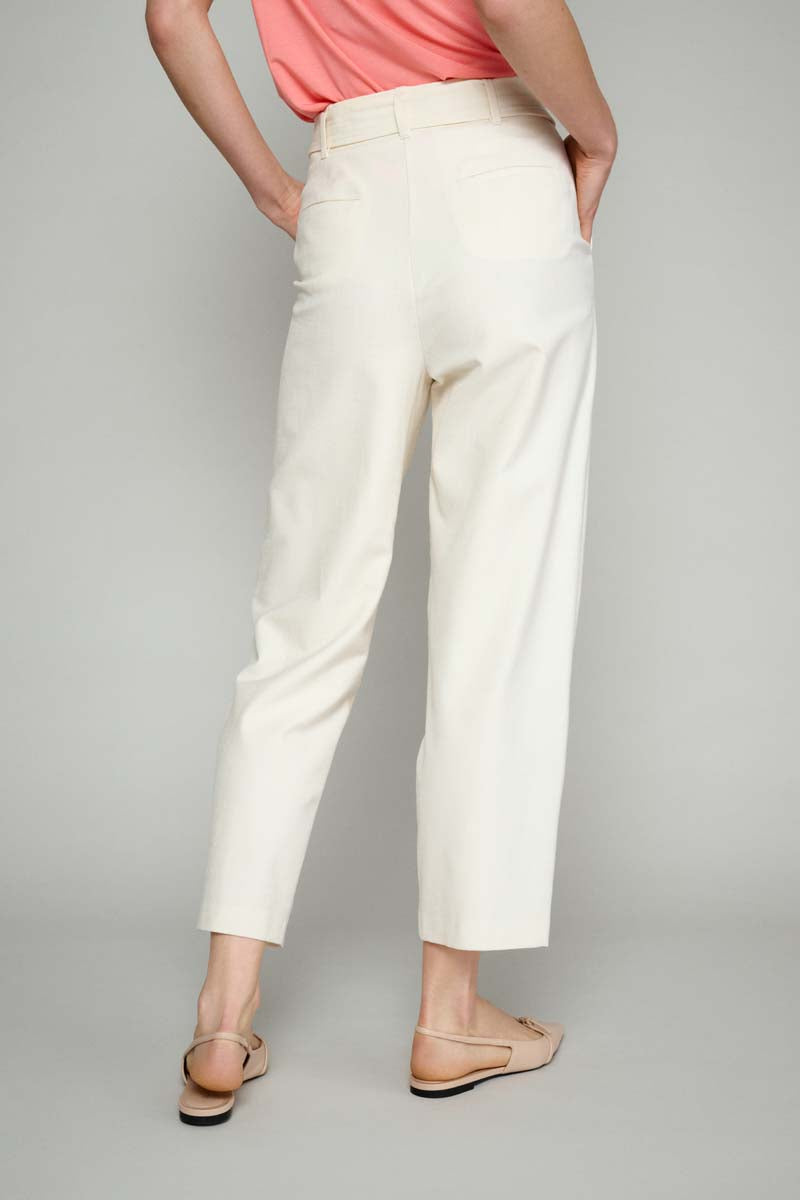 Vlotte Ecru Broek - Cream