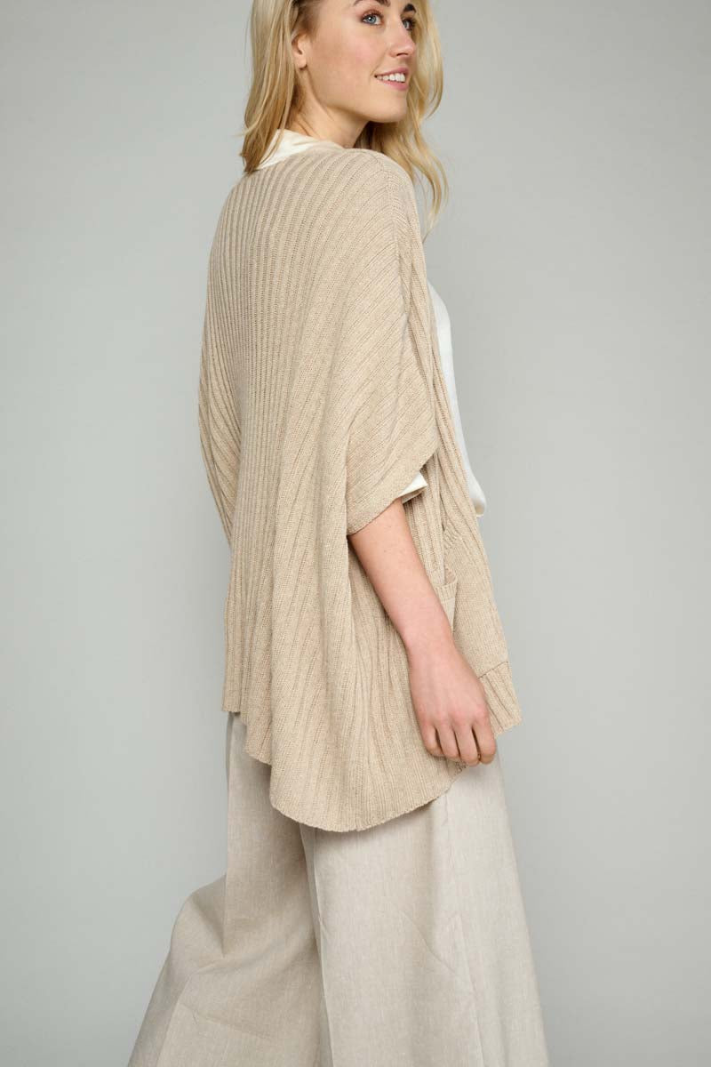 Cardigan En Maille Beige - Beige