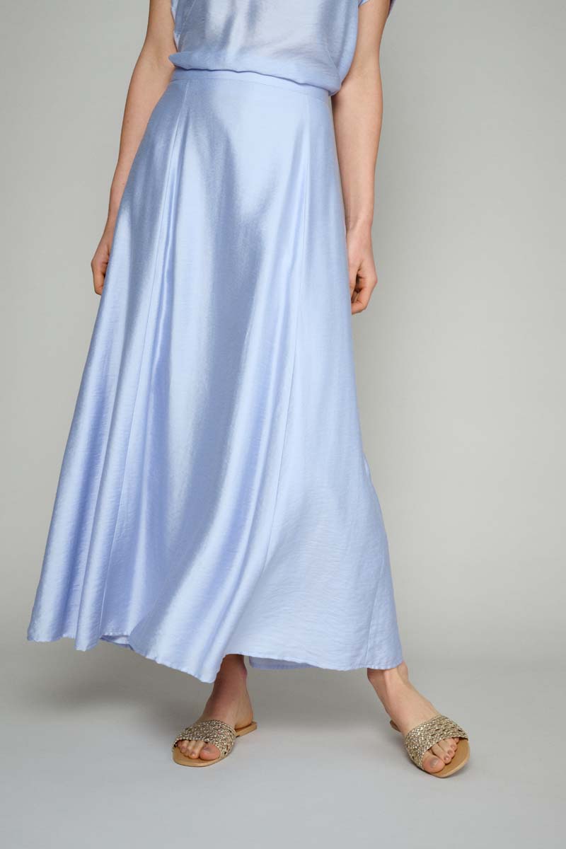 Elegante Rok In Zachte Lavendel Kleur - Lila