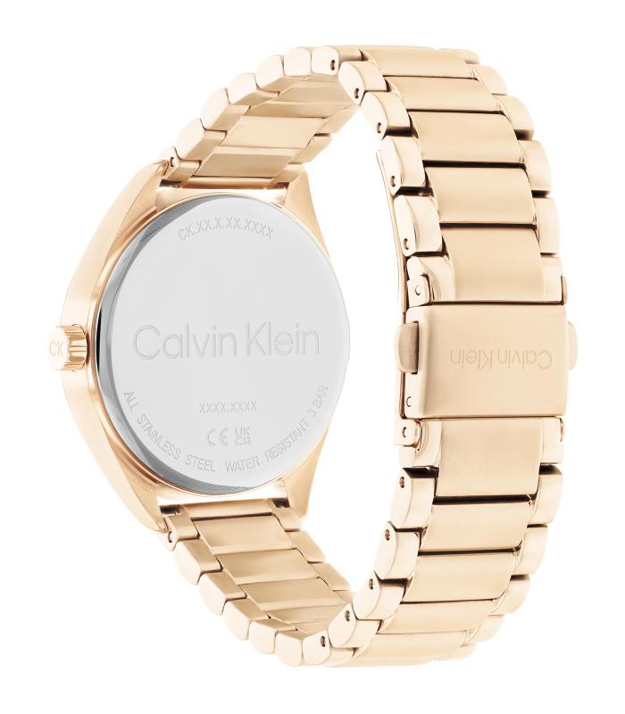 Calvin Klein - Timeless - Vrouw - Carnation Gouden Armband - Grijze Wijzerplaat - Carnation Gouden Kast