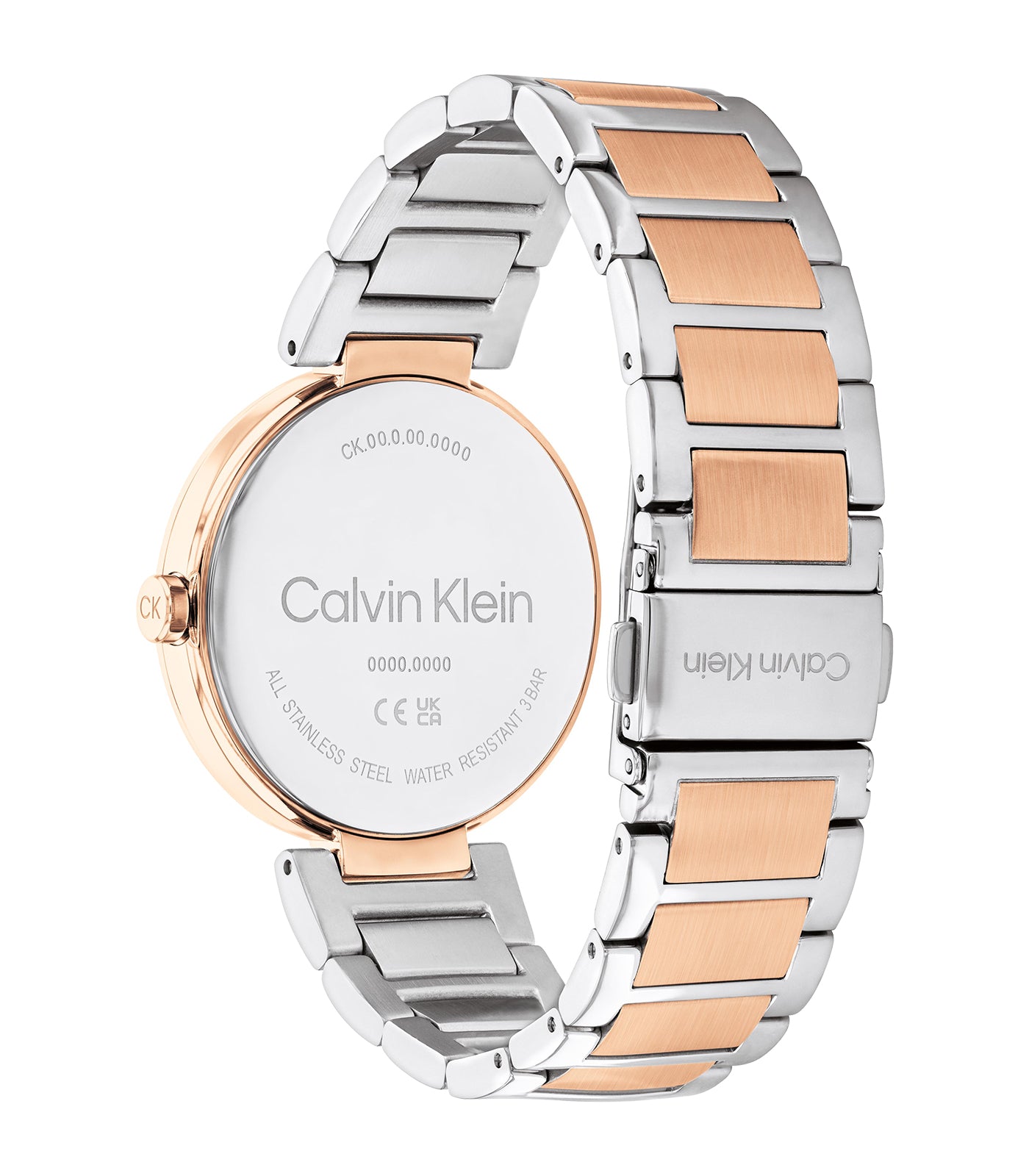 Calvin Klein - Timeless - Vrouwen - Bicolor Armband - Bicolor Kast - Zilverkleurige Wijzerplaat