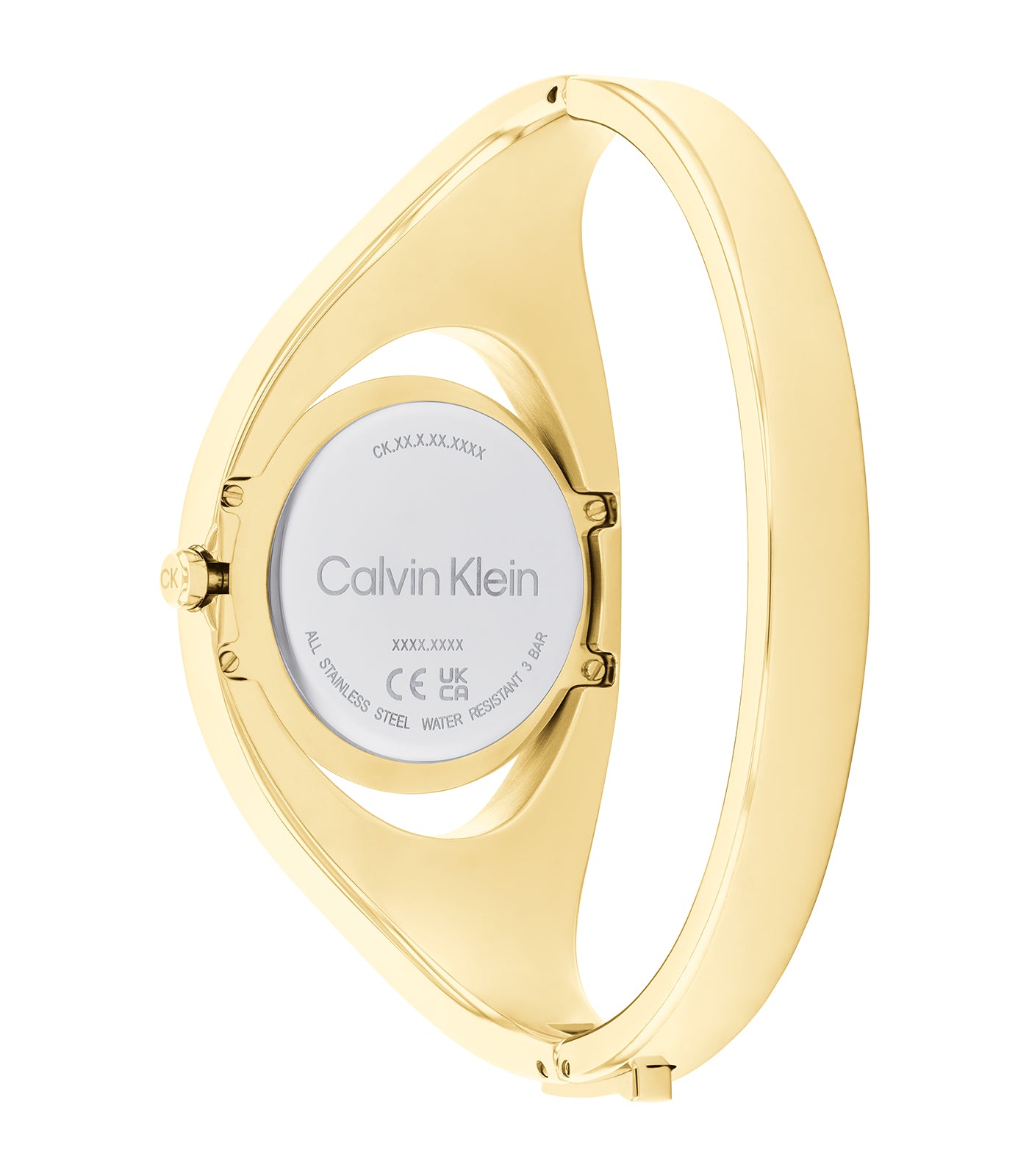 Calvin Klein - Sculptural - Vrouwen - Geelgouden Armband - Geelgouden Kast - Gouden Wijzerplaat