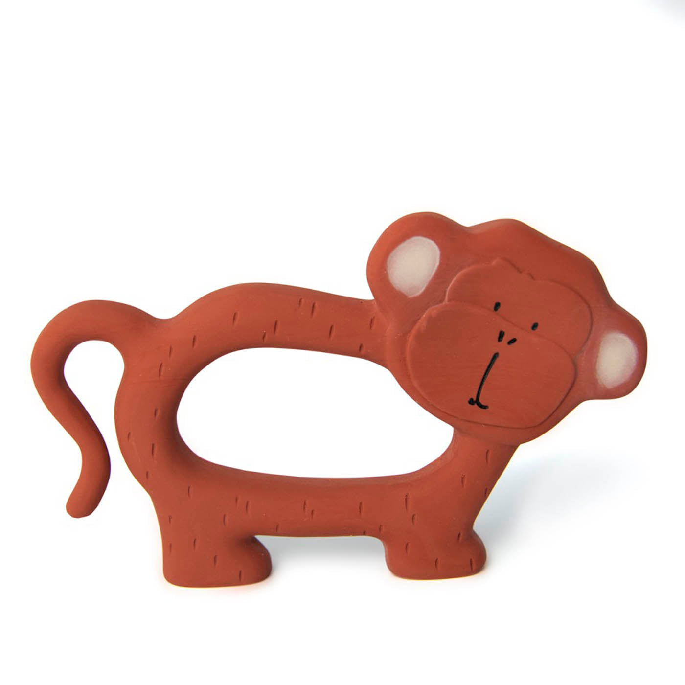 Natuurlijk rubber grijpspeeltje - Mr. Monkey - SET OF 4