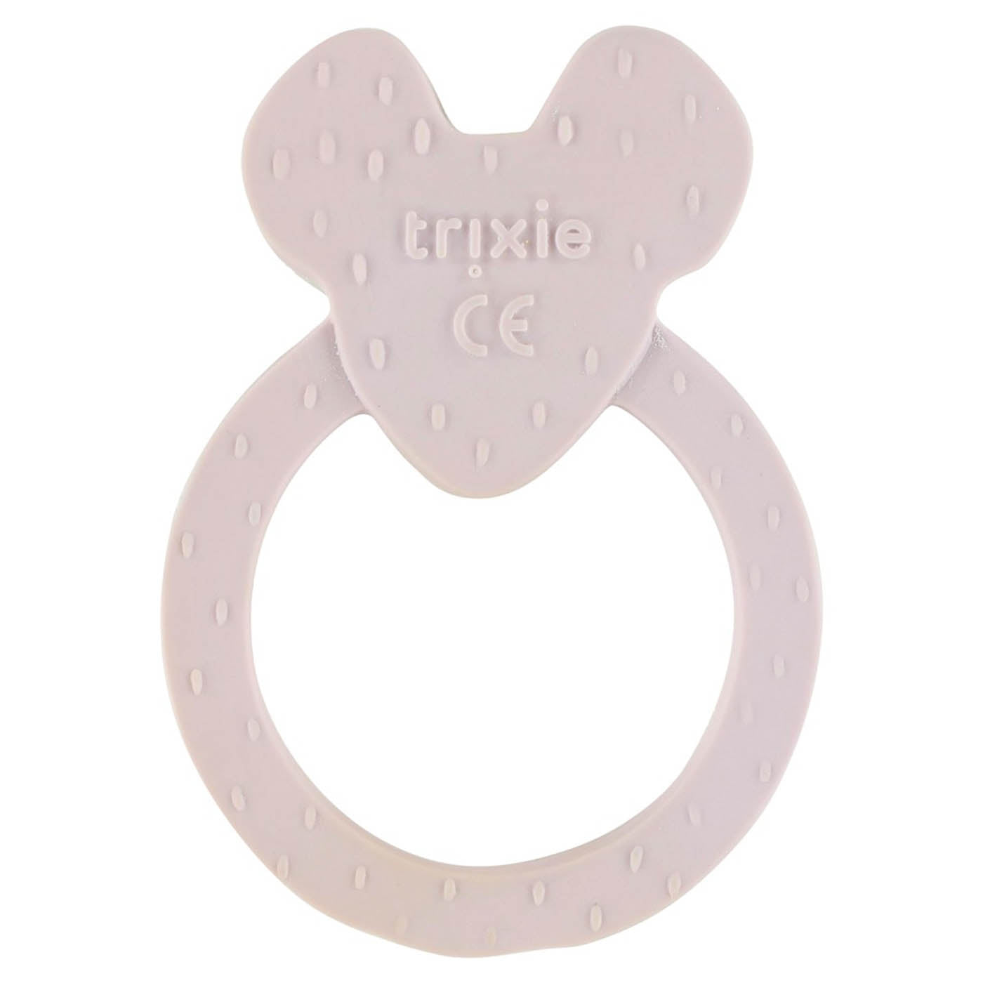 Natuurlijk rubber ronde bijtring - Mrs. Mouse - SET OF 4