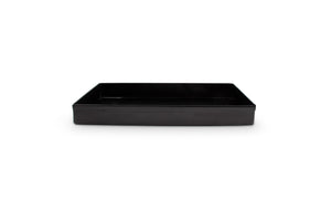 Salt & Pepper Opbergbak 28x16xh3cm Geborsteld Zwart Vanity