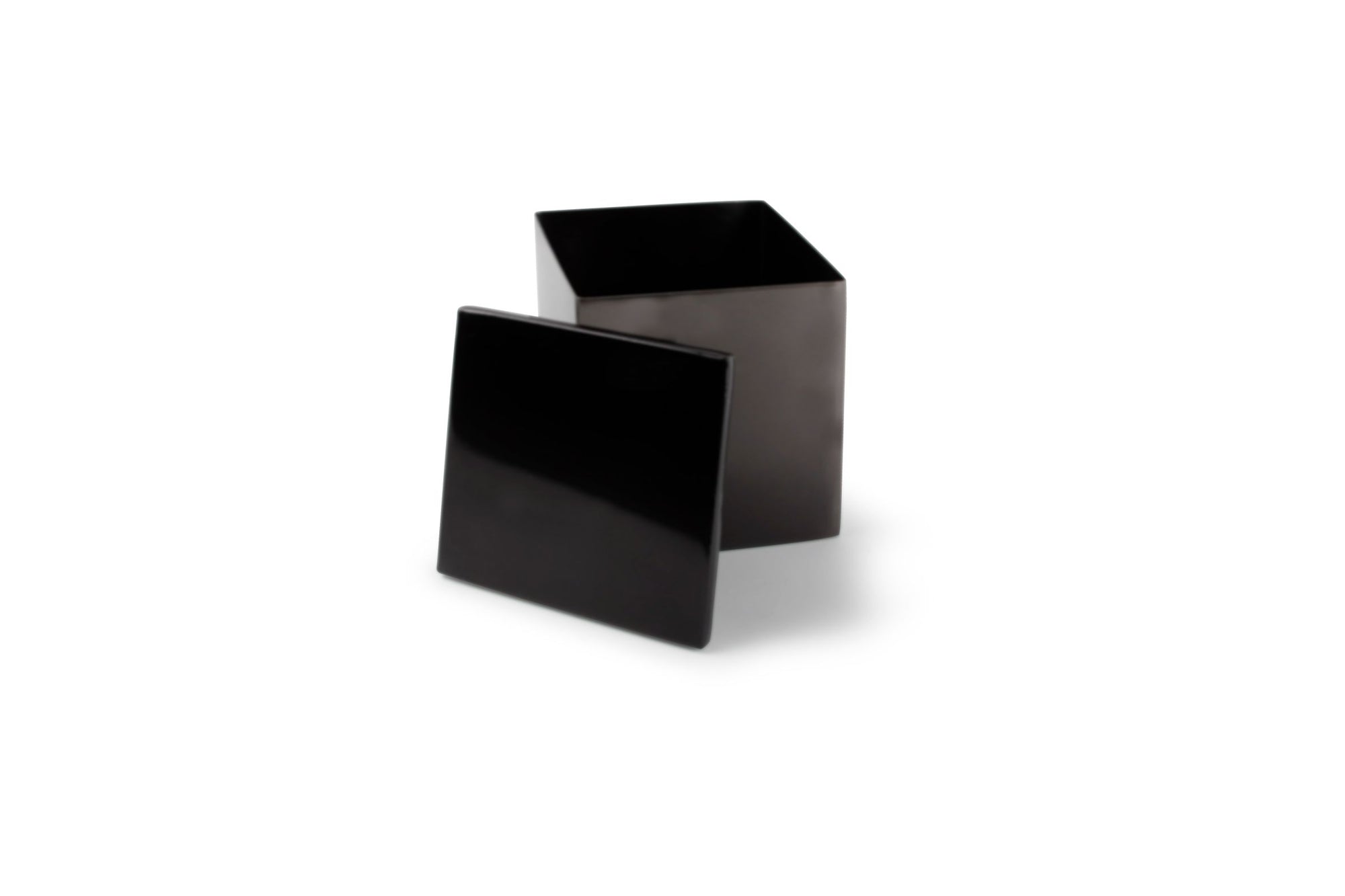 S&P - Pot D'ouate 11x11xh12cm Brossé Noir Vanity