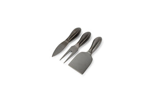 Salt & Pepper Couteau À Fromage Set 3 Pièces Noir Fromage