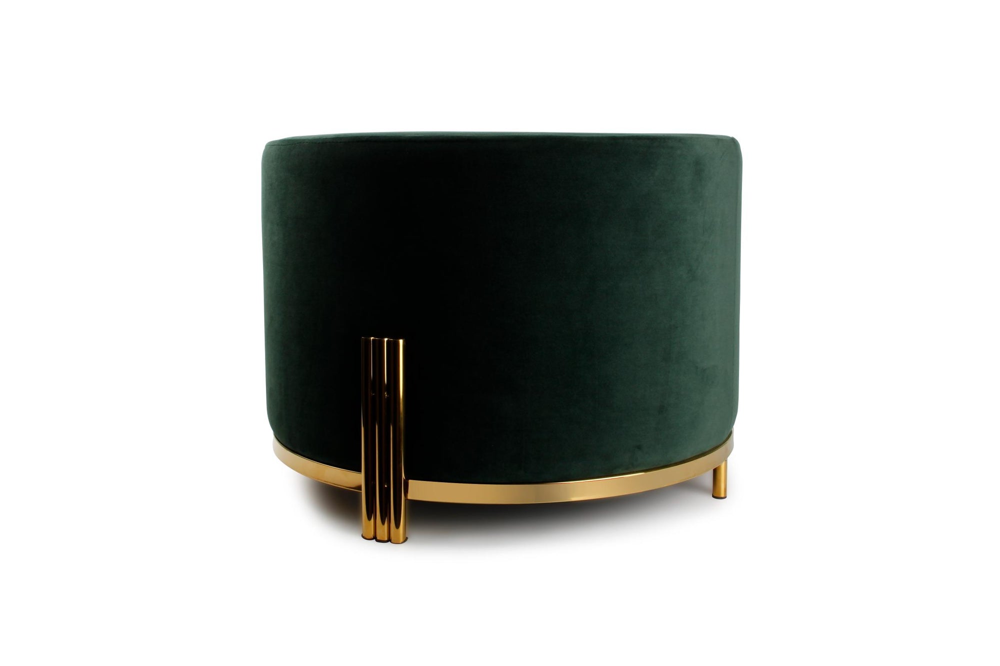 S&P - Pouf 55xh40cm Velvet Vert Misa