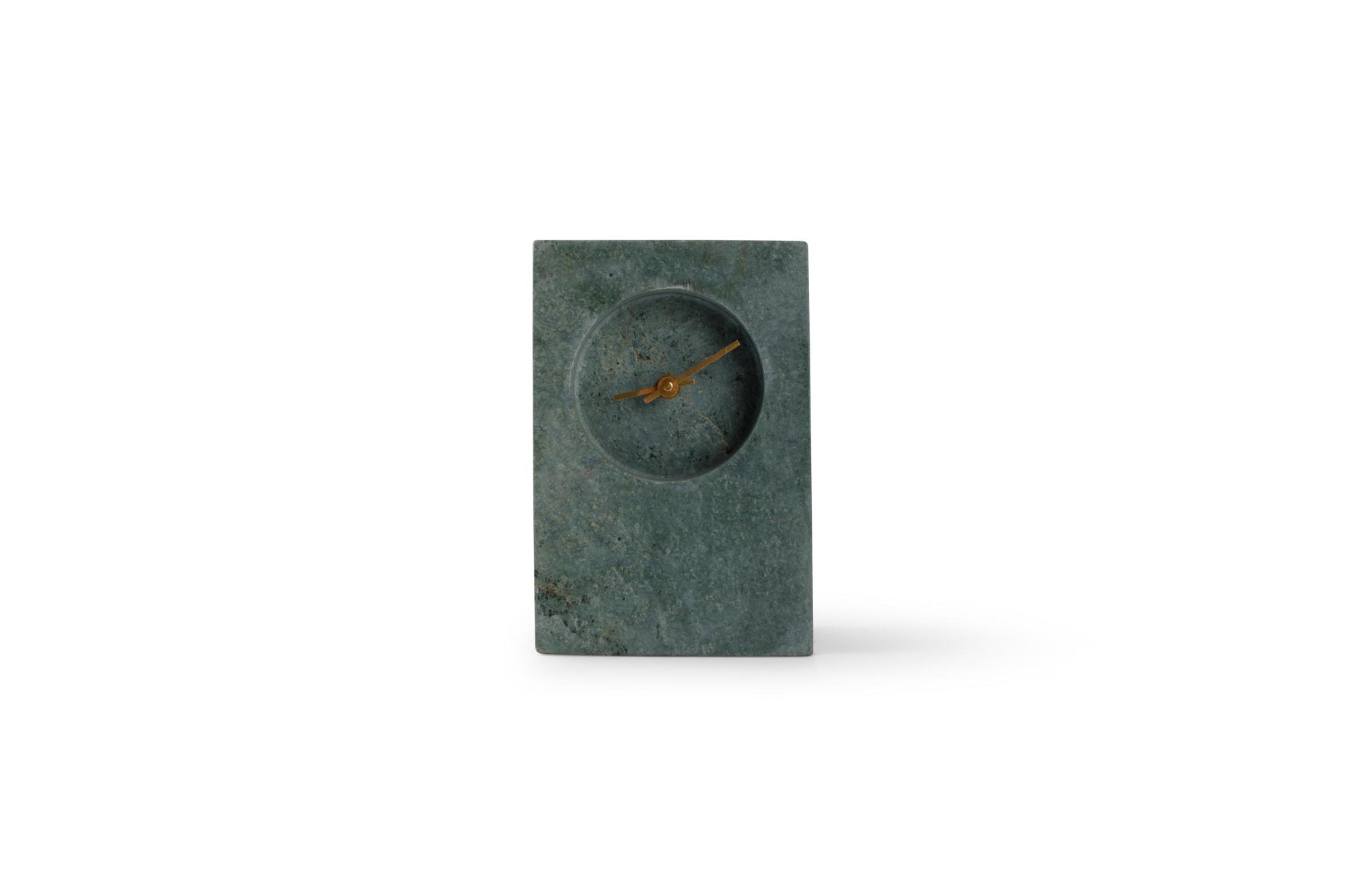 S&P - Horloge de table 13xH20cm vert marbre Zone