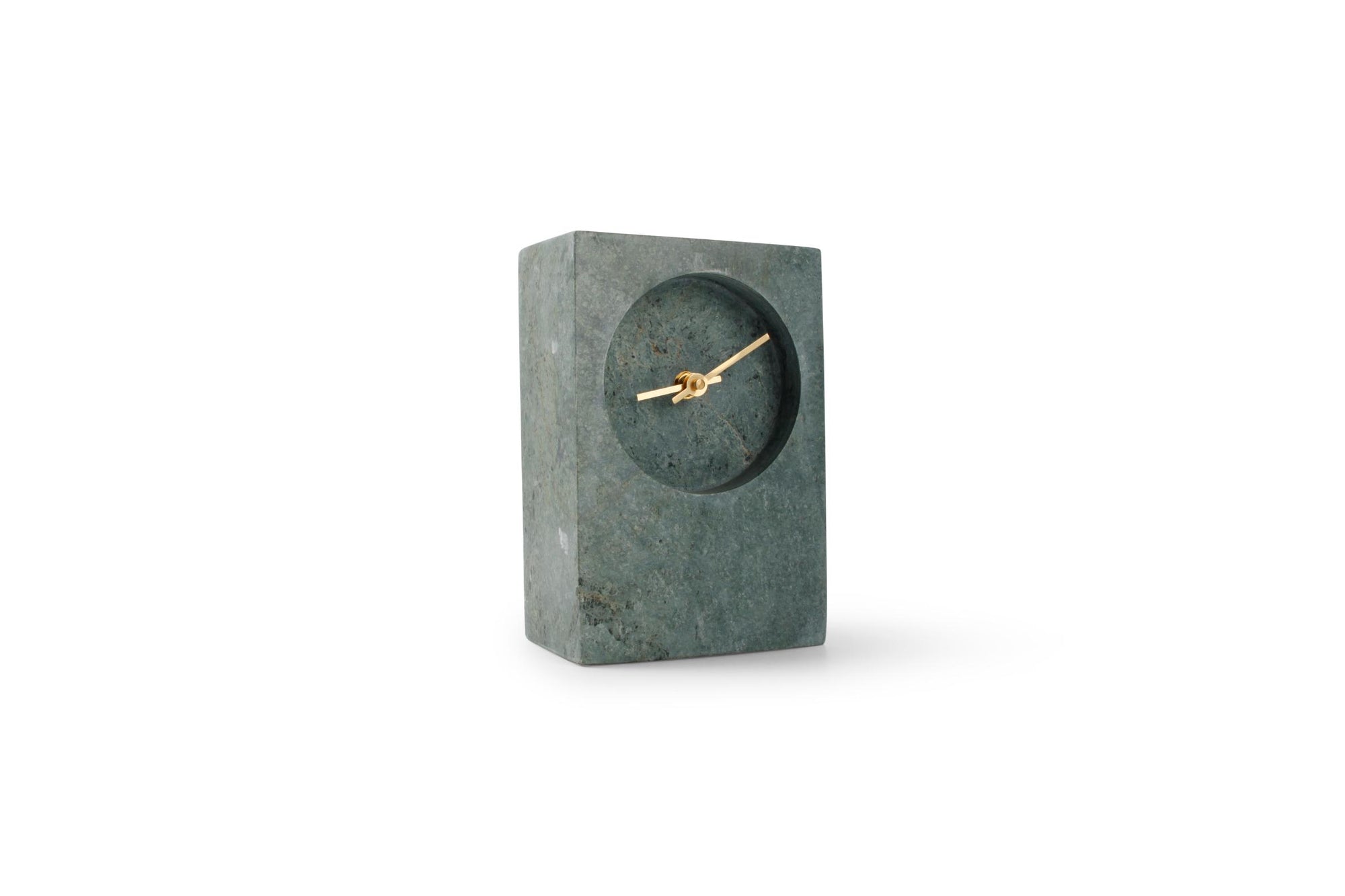 S&P - Horloge de table 13xH20cm vert marbre Zone