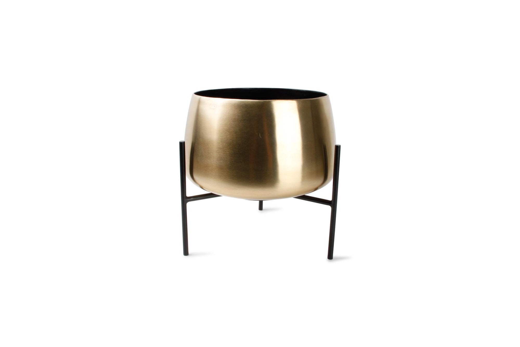 S&P - Sierpot op staander rond goud Patio - set/2