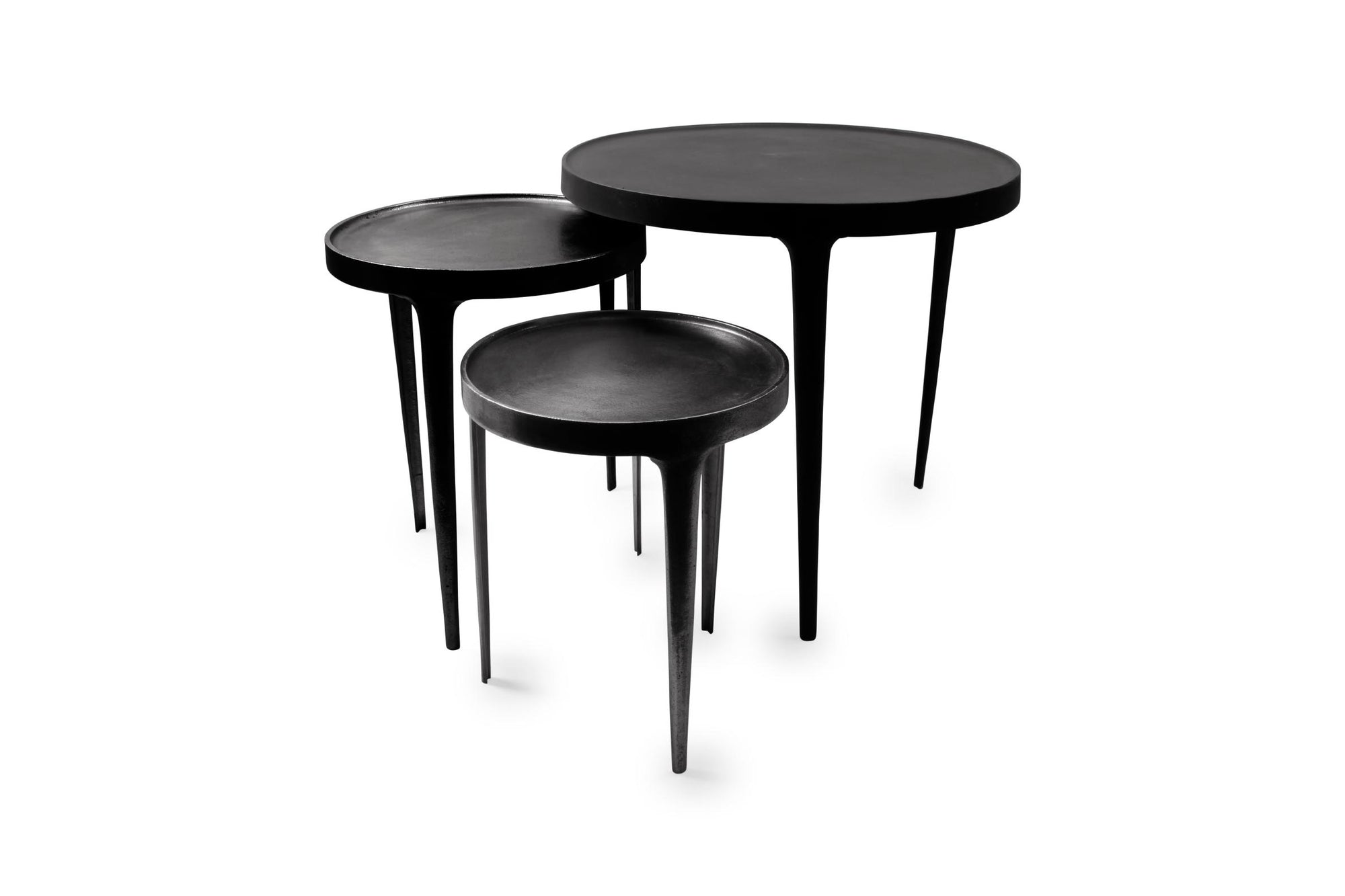 S&P - Table gigogne 3 pièces noir Duro