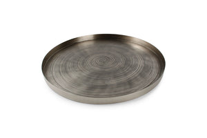 Salt & Pepper Plat Décoratif 51cm Argent Swirl Servo