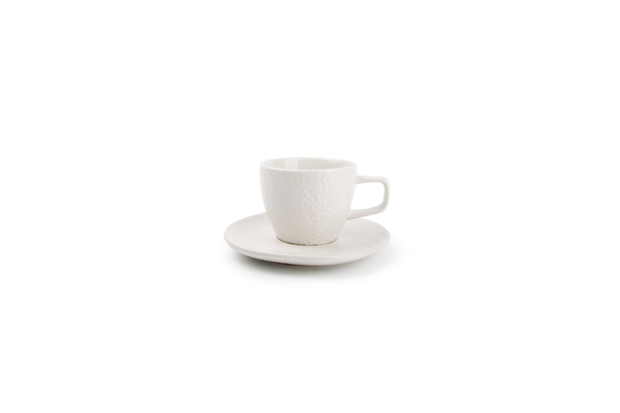 S&P - Tasse À Moka 10cl Et Soucoupe Blanc Mielo - 1 Set - 4 Pièces