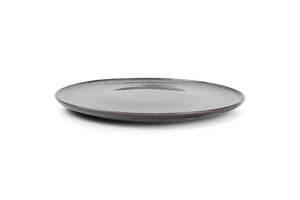 Salt & Pepper Assiette Plate 26cm Gris Stitch - 1 Set - 4 Pièces