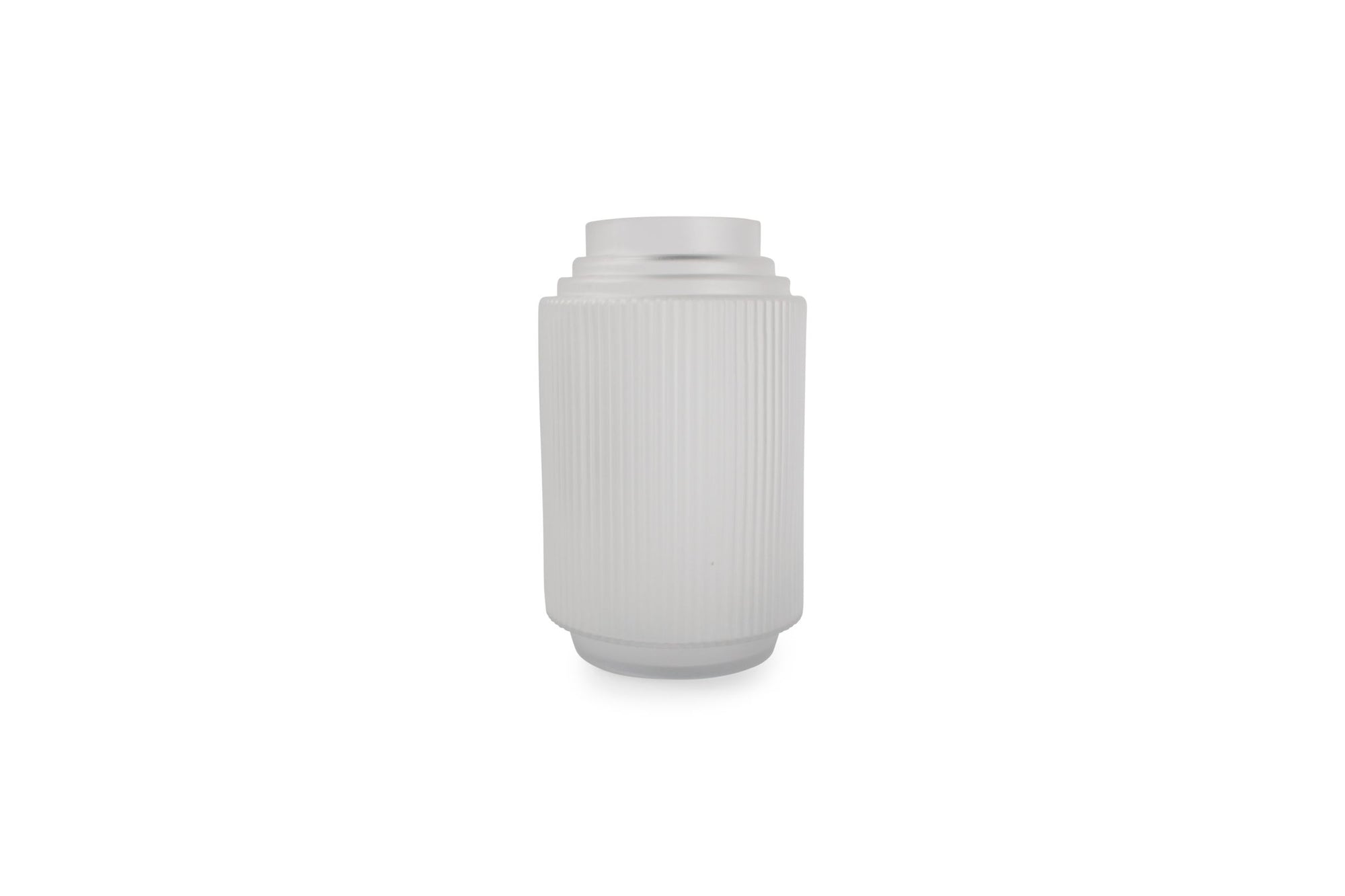 S&P - Vase 15xh25cm Matte White Ribble