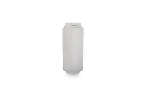 Salt & Pepper Vase 12xh29cm Matte White Ribble