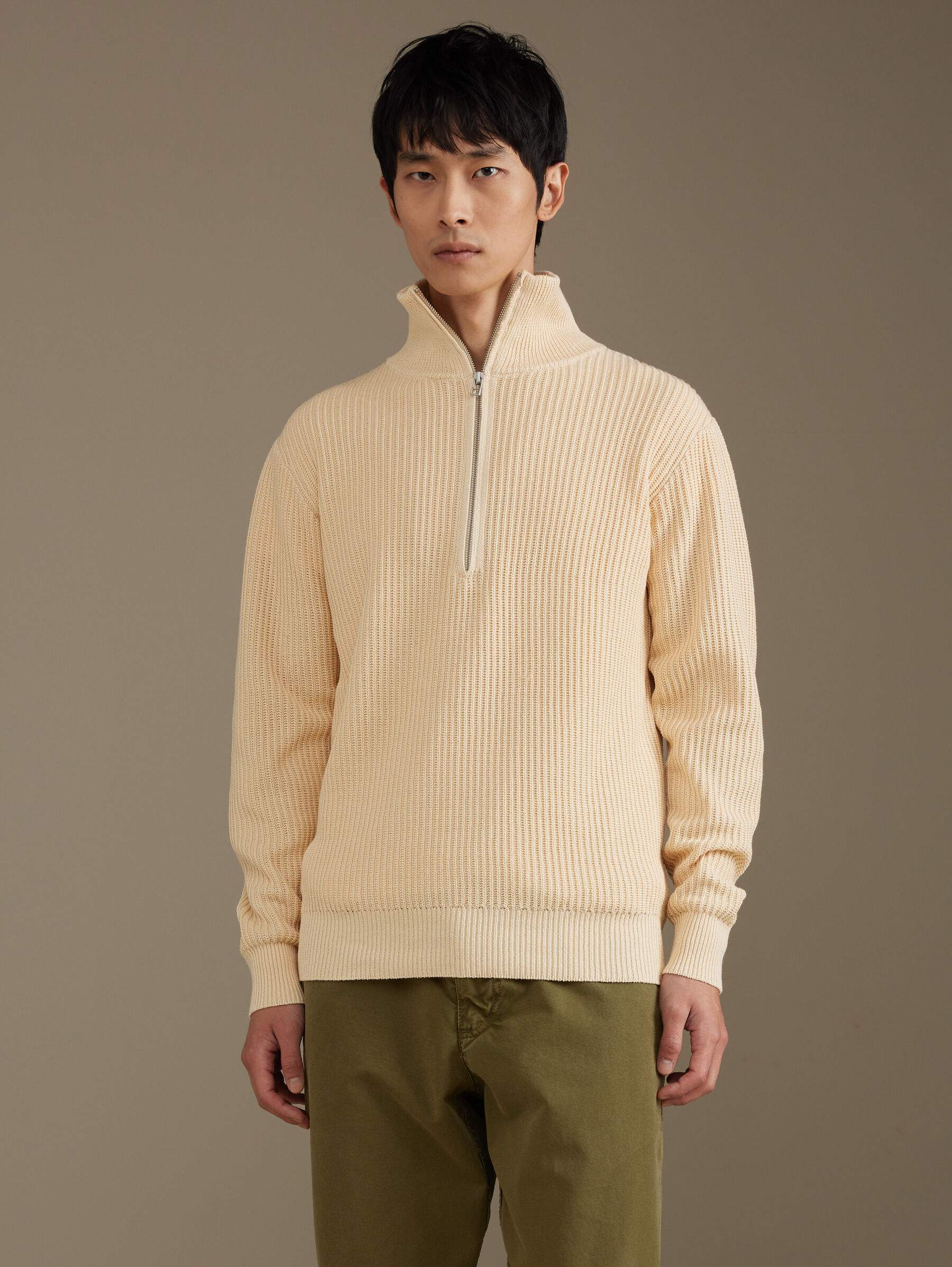 Knitwear - Asizip K1366U - Ivory