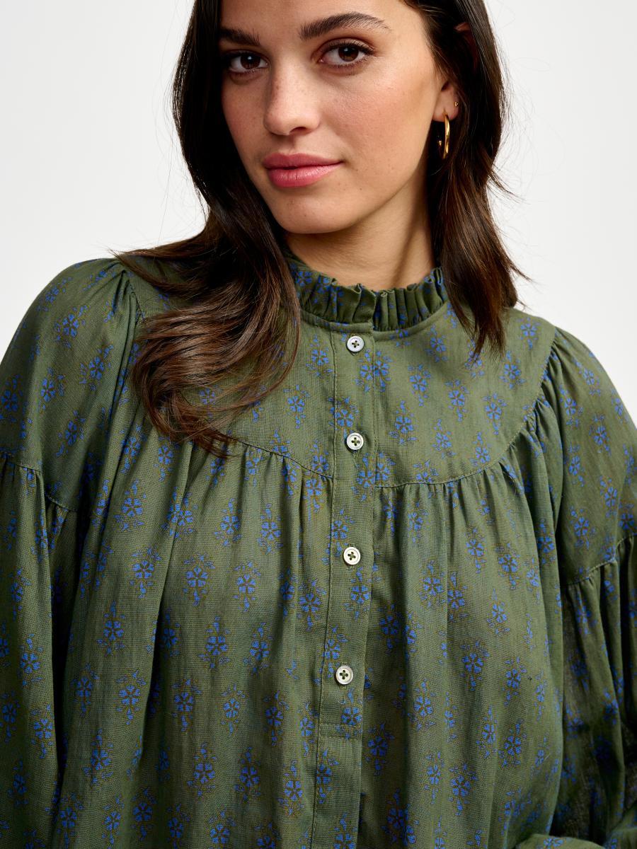 Blouse - Diana - Olive Night