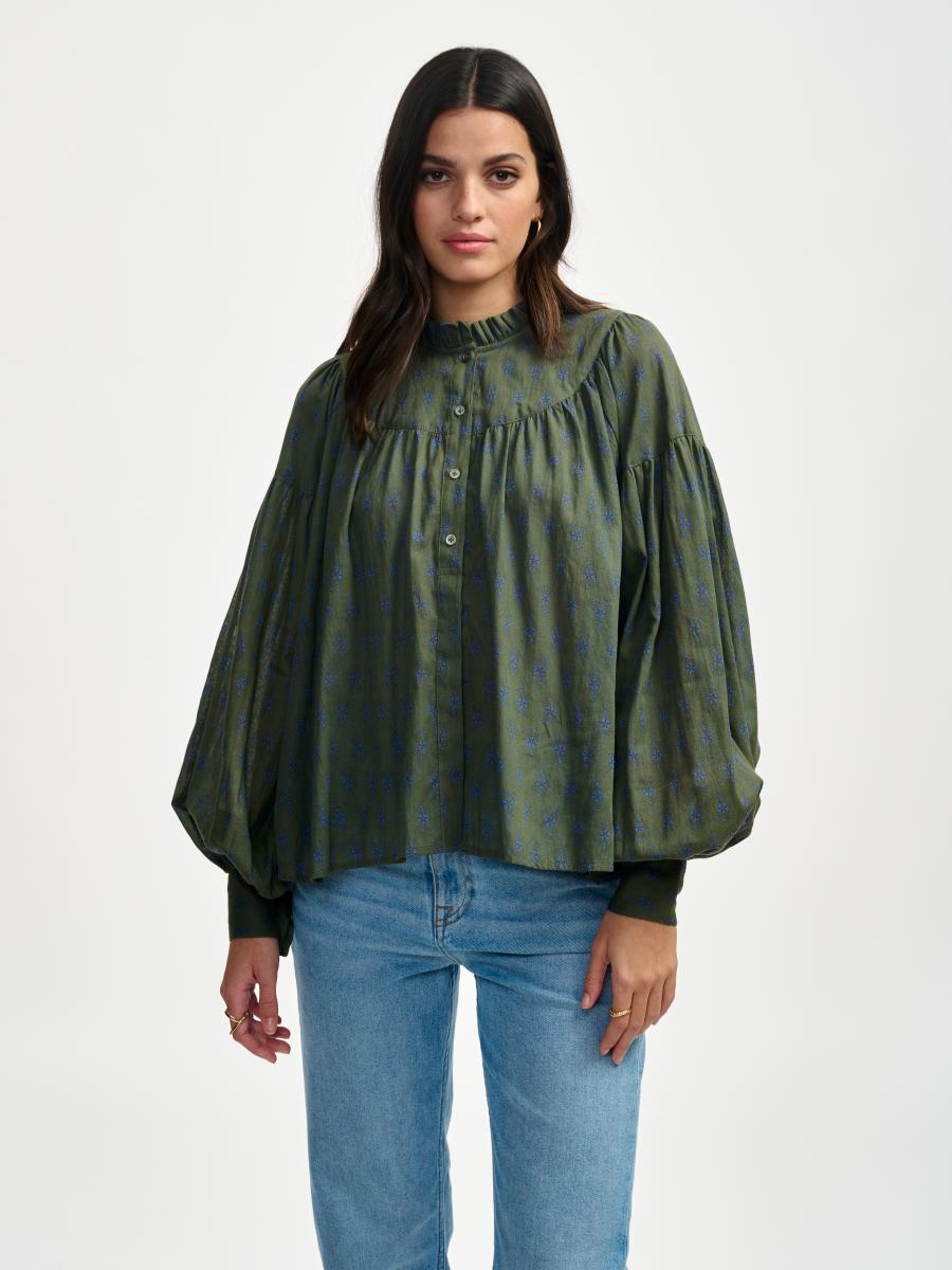 Blouse - Diana - Olive Night