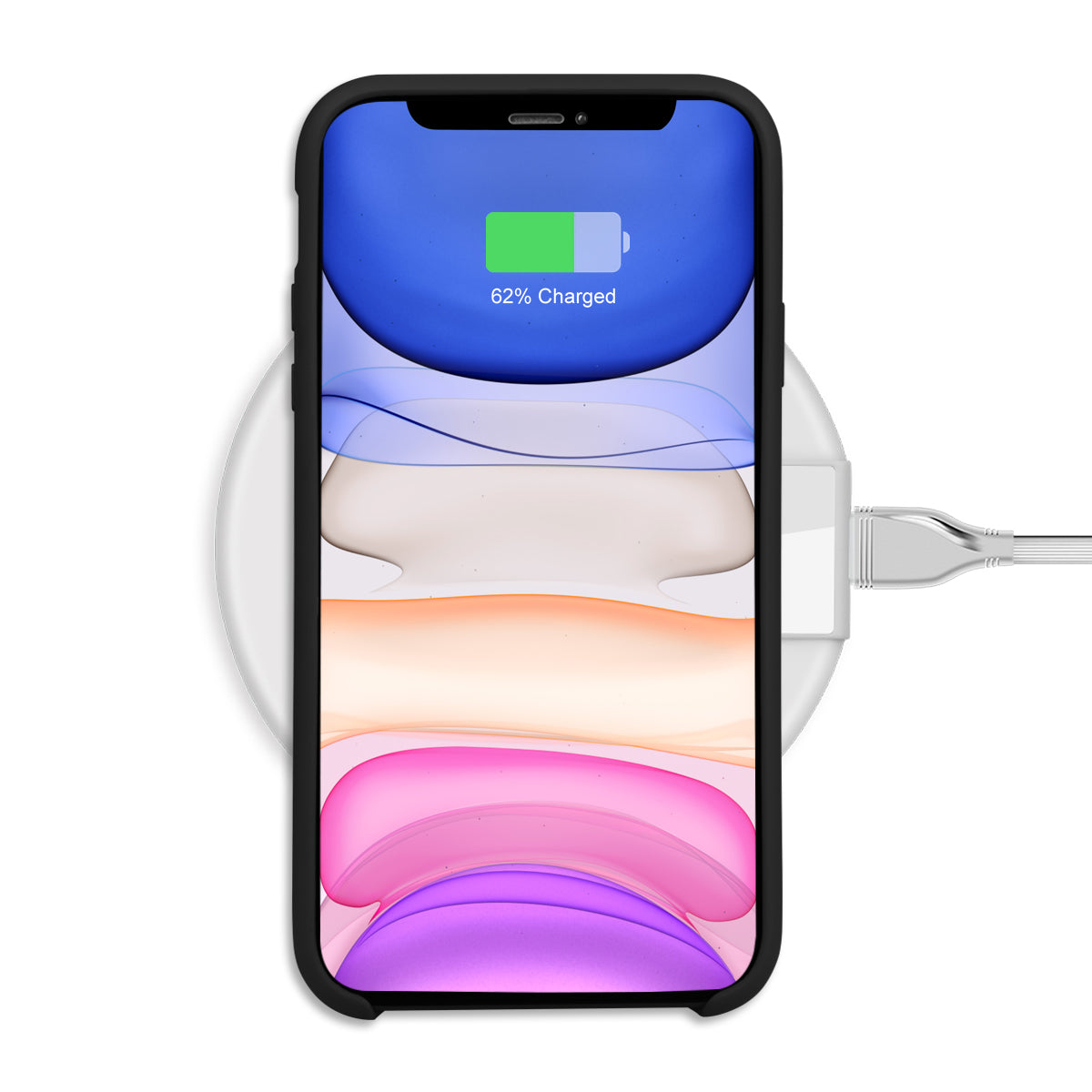 Hardcase Voor Iphone 11 Van Silicone - Zwart