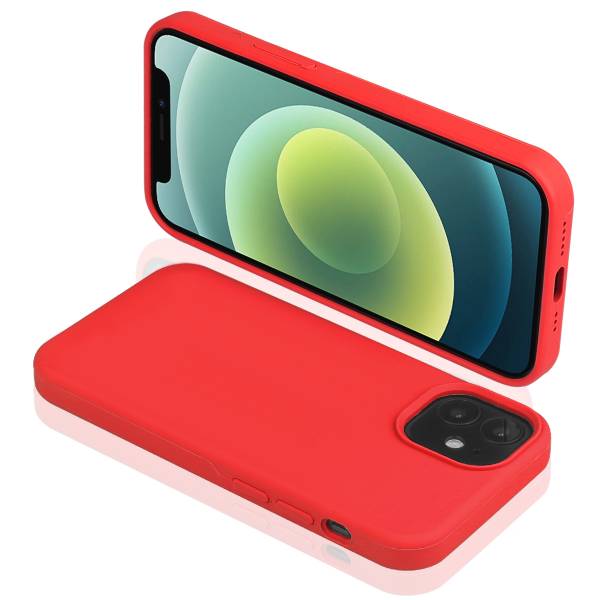 Hardcase Voor Iphone 12 Van Silicone - Rood