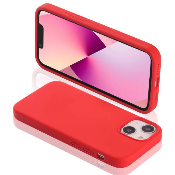 Hardcase Voor Iphone 13 Van Silicone - Rood