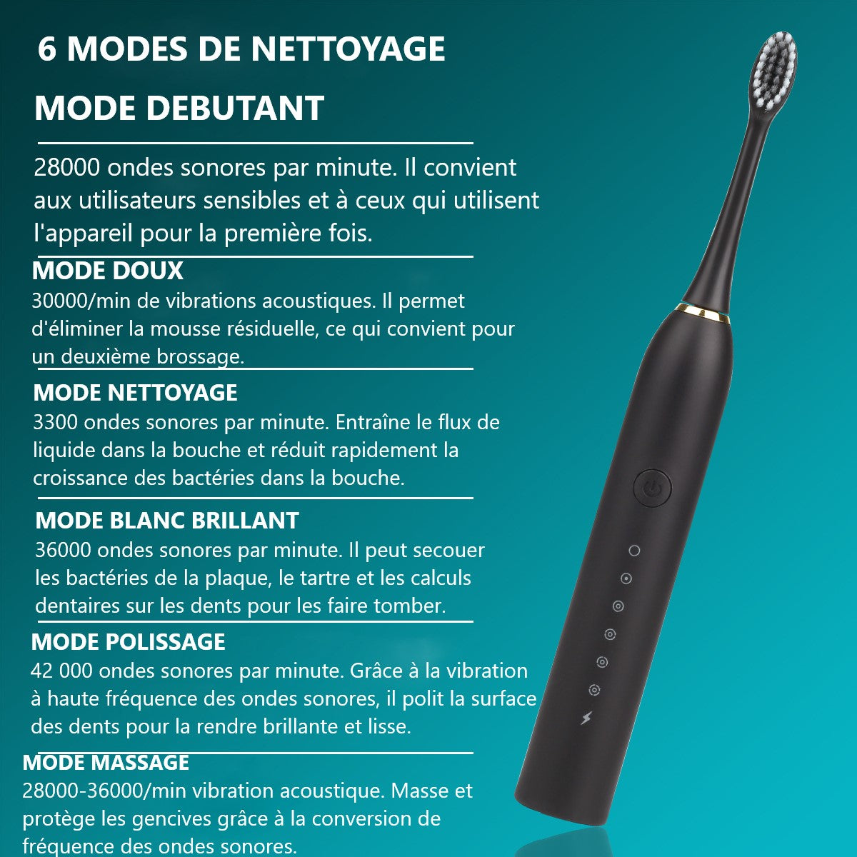 Brosse A Dents Electrique - Noir