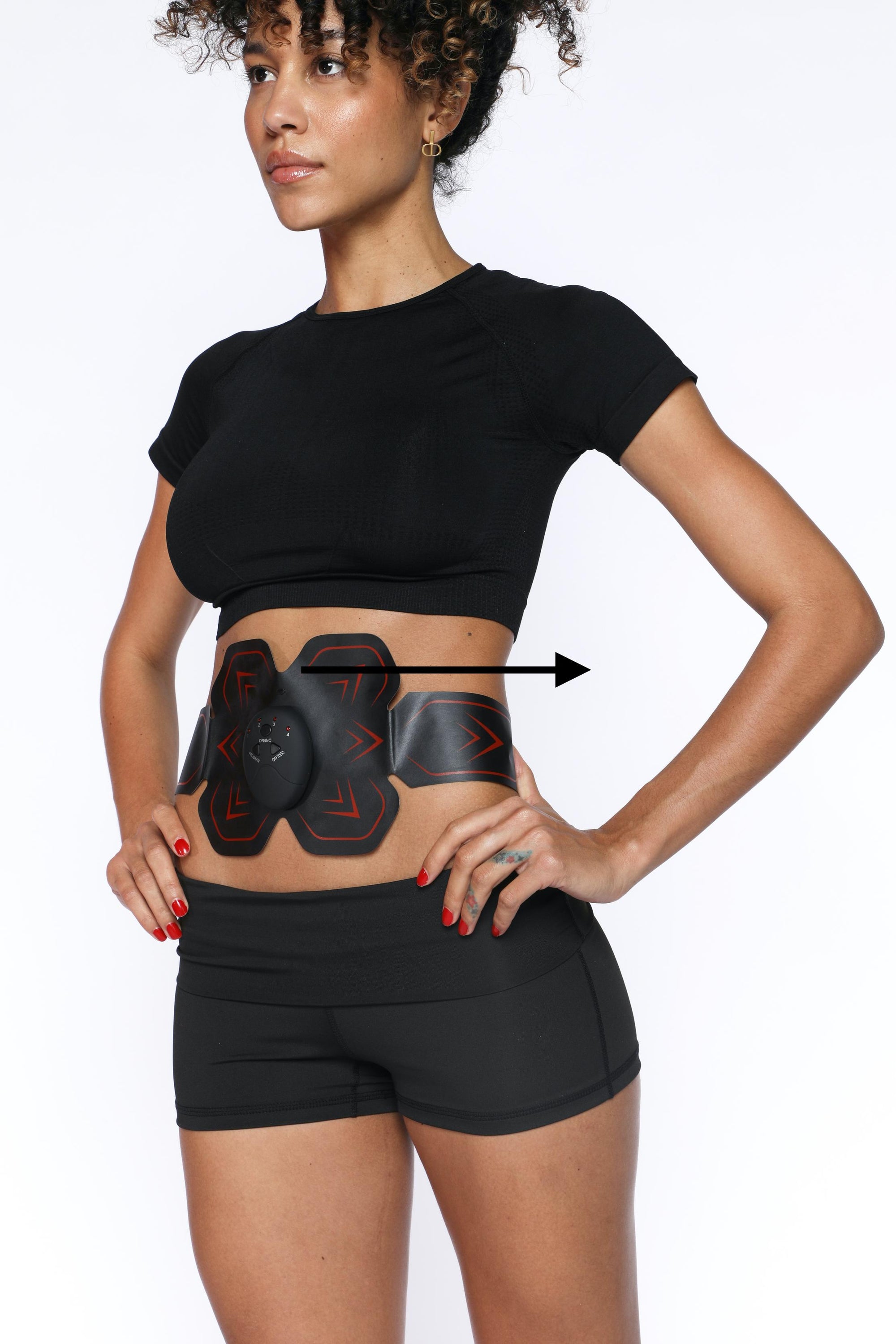 Ceinture Electrostimulation Musculaire Abdominale - Noir